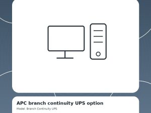 APC branch continuity UPS option - Zapcart Technology Qatar