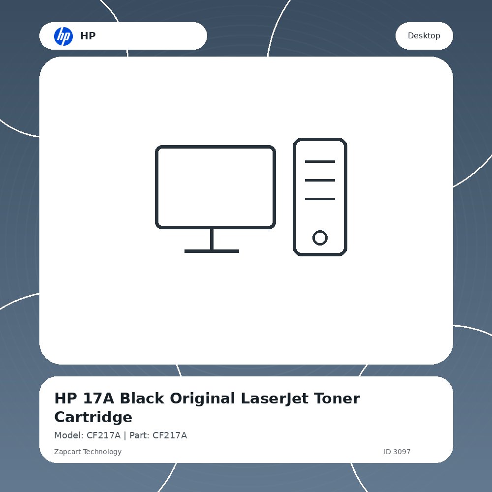 HP 17A Black Original LaserJet Toner Cartridge - Zapcart Technology Qatar
