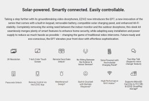 EZVIZ EP7 2K Smart Home Video Doorphone - Zapcart Technology Qatar