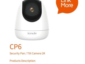 TENDA CP6 3MP 2K SECURITY PAN / TILT CAMERA - Zapcart Technology Qatar