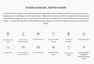 EZVIZ EP3x Pro 2K Battery-Powered Video Doorbell - Zapcart Technology Qatar