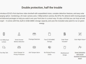 EZVIZ EP3x Pro 2K Battery-Powered Video Doorbell - Zapcart Technology Qatar