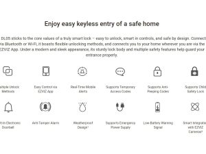 EZVIZ DL05 Smart Fingerprint Lock - Zapcart Technology Qatar