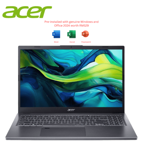 ACER Aspire 15 A15-51M-52FK/ A15-51M-57U7/ A15-51M-74VY 15.6" FHD Laptop (Core 5 120U/ Core 7 150U, 8GB/16GB) - Zapcart Technology Qatar