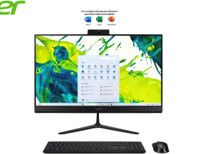 Acer Aspire C24B-GARL-225W11 24 Inch FHD All-in-One Desktop (CU5 225U, 16GB D4, 1TB SSD, Intel, H&S, W11, 3Y) - Zapcart Technology Qatar