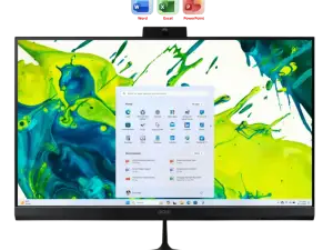 Acer Aspire C27B-GARL-255W11 27" IPS FHD ALL-IN-ONE DESKTOP PC (CU7-255U, 32GB D4, 1TB SSD, H&S, WIN11H) - Zapcart Technology Qatar