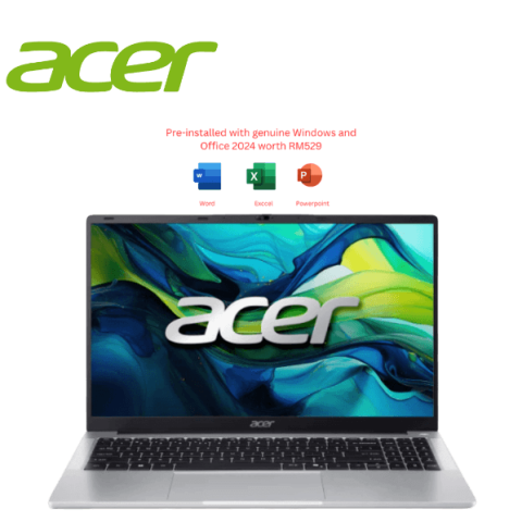 Acer Aspire Lite 15 Intel AL15-32P-C6X3 15.6" FHD IPS Pure Silver (Intel Processor N4500, 8GB DDR4, 512GB SSD, H&S, W11) - Zapcart Technology Qatar