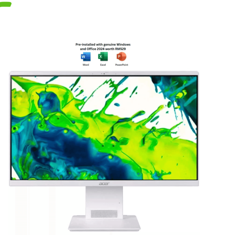 Acer Aspire [S24B-GMTL-5125W11/S27B-GMTL-5125W11] IPS FHD TOUCH ALL-IN-ONE DESKTOP PC (CU5-125U, 16GB D5, 1TB SSD, H&S, W11H) - Zapcart Technology Qatar