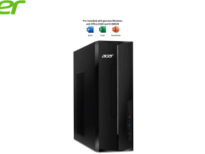 Acer Aspire XC-1725-57430W11 Desktop PC (AMD Ryzen 5 7430U, 16GB, 512GB SSD, AMD Radeon Graphics, H&S, W11) - Zapcart Technology Qatar