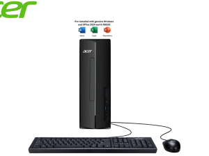 Acer Aspire XC-1725-77730W11 Desktop PC (R7-7730U, 16GB D4, 1TB PCIe, ATI, KB/MOUSE, H&S, W11) - Zapcart Technology Qatar