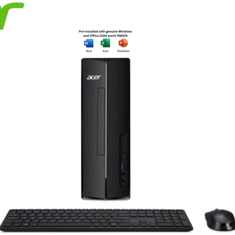 ACER ASPIRE XC-1860-225W11B DESKTOP PC (CU5-225, 16G D5, 1024TB SSD, W11H, H&S, W11) - Zapcart Technology Qatar