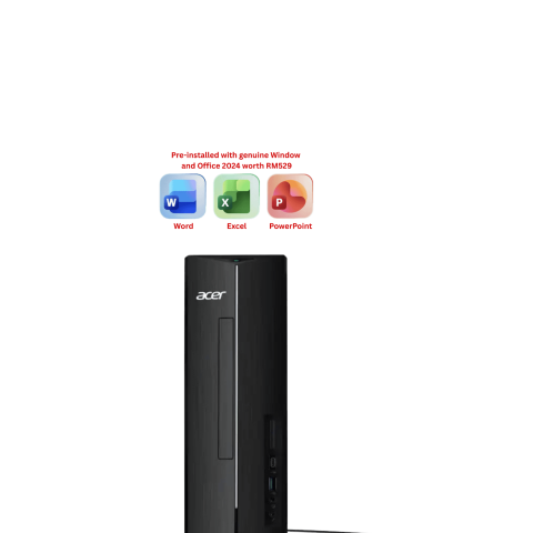 Acer Aspire XC1725-5125W11 PC Desktop (CU5-125H, 8GB D5, 512GB SSD, Intel, KB/MOUSE, H&S, W11) - Zapcart Technology Qatar