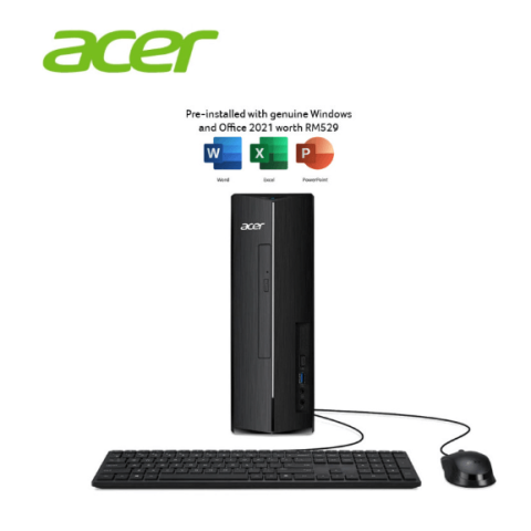 ACER Aspire XC1785-14400W11S Desktop PC Black ( i5-14400, 8GB, 512GB SSD, Intel, W11, HS ) - Zapcart Technology Qatar