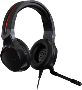Acer Nitro Gaming Headset with Flexible Omnidirectional Mic, Adjustable Headband, Black - Zapcart Technology Qatar