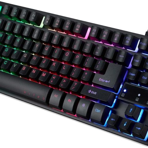 Acer Nitro Keyboard TKL USB Black (TenKeyLess, RGB lighting) - Zapcart Technology Qatar
