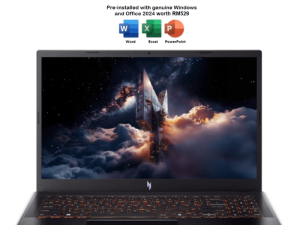 Acer Nitro V 15 ANV15-41-R0DZ 15.6" FHD 165Hz Gaming Laptop (R5 6600H, 8GB, 512GB SSD, RTX 3050 6GB, W11, HS+M365) - Zapcart Technology Qatar