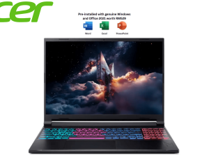 Acer Nitro V16s Ai ANV16S-41-R8T2 16" 180Hz Gaming Laptop (R5-240, 16GB D5, 512GB, NV RTX5050 8GB, H&S, W11) - Zapcart Technology Qatar