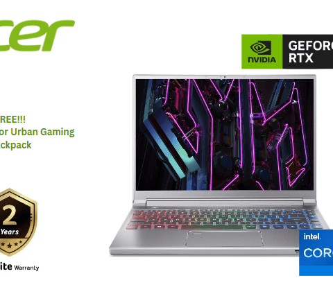 Acer Predator Triton 14 PT14-51-767J 14" WQXGA 165Hz Gaming Laptop (i7-13700H, 16GB, 1TB SSD, RTX4050 6GB, W11) - Zapcart Technology Qatar