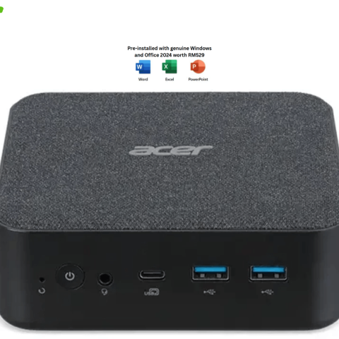 Acer Revo Box RB102-5120W11 Mini Desktop PC (C5-120U, 16GB D5, 512GB SSD, Intel, H&S, W11, 3 YRS ONSITE) - Zapcart Technology Qatar