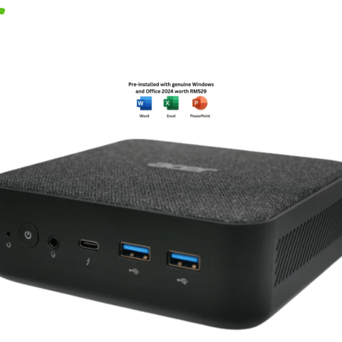 Acer Revo Box RB102-CZN-35400W11 (R3-5400U, 8GB D4, 512GB SSD, Radeon, H&S, W11, 3 Years) - Zapcart Technology Qatar