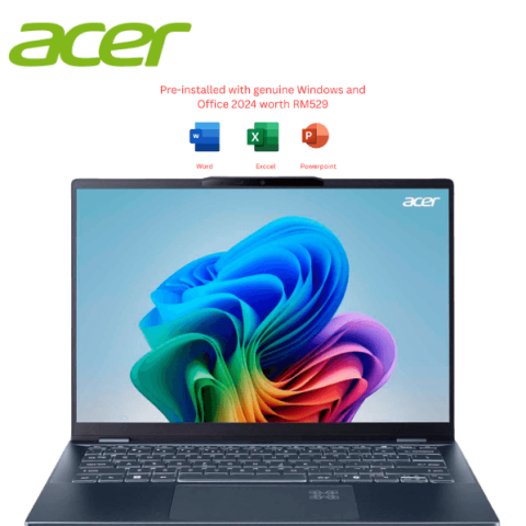 Acer Swift 14 AI SF14-51-50EF 14" WUXGA OLED Laptop ( CU5-226V, 16GB, 512GB SSD, Intel Arc, W11, HS+M365 ) - Zapcart Technology Qatar