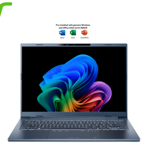 Acer Swift 14 Go Ai SFG14-75-73XS 14" OLED Steam Blue (CU7 256V, 16 GB LPDDR5X, 512GB SSD, Intel ARC, H&S, W11) - Zapcart Technology Qatar