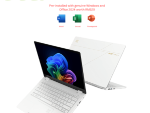 Acer Swift Edge 14 AI SFE14-51T-960E 14"WQXGA+ 2.8k OLED Touch-Screen Pearl White+Luxury Gold (CU9-288V, 32GB D5, 1TB PCIe SSD, Intel Arc, H&S+M365, W11) - Zapcart Technology Qatar