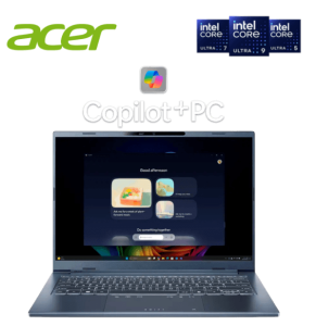 Acer Swift Go 14 AI PC OLED Laptop [SFG14-75-952G|SFG14-75-77NC|SFG14-75-52U9] 14 Inch OLED Steam Blue (Intel Core Ultra Processor) Copilot+ PC - Zapcart Technology Qatar