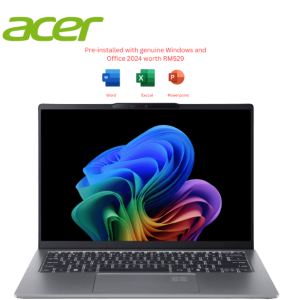 Acer Swift Go 14 AI SFG14-64-R3UG 14" WQXGA+ Laptop (AI 5 340, 16GB, 512GB SSD, ATI, W11, HS+M365) - Zapcart Technology Qatar