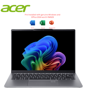 Acer Swift Go 14 AI SFG14-64-R5CN 14" WQXGA+ Laptop (AI 7 350, 16GB, 1TB SSD, ATI, W11, HS+M365) - Zapcart Technology Qatar