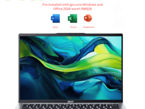 Acer Swift Go 14 SFG14-74T-54J6 14" WUXGA Touch Pure Silver Laptop (CU5-225H, 16GB, 512GB SSD, Intel Arc, W11, HS+M365) - Zapcart Technology Qatar
