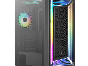 Aerocool Interstellar (Mid Tower Case) (Top ARGB Fan 82, Rear ARGB Fan 81, Front Black Fan *2) - Zapcart Technology Qatar