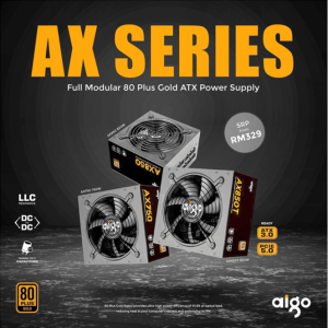 AIGO AX750 | AX850 | AX850T 80 PLUS GOLD FULL MODULAR POWER SUPPLY UNIT - Zapcart Technology Qatar