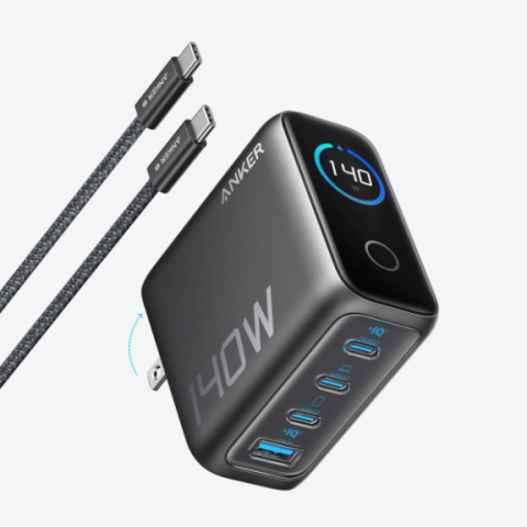 Anker Charger (140W, 4-Port, PD 3.1) with USB-C Cable - Zapcart Technology Qatar