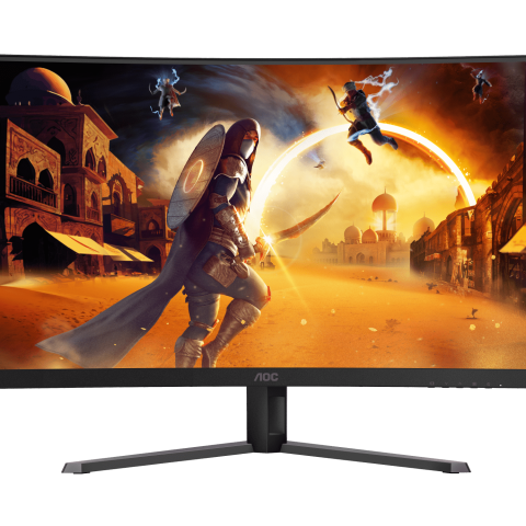 AOC AGON CQ32G4E 31.5" QHD Curved 1500R 180Hz Gaming Monitor (2560×1440, 0.5ms(MPRT), HDR10, HDMI 2.0 x1, DisplayPort 1.4 x 1, Adaptive Sync, Adjustable Stand) - Zapcart Technology Qatar