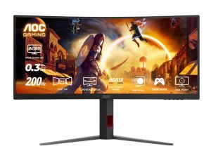 AOC CU34G4H 34″ Curved WQHD 200Hz 1500R Curved Gaming Monitor - Zapcart Technology Qatar