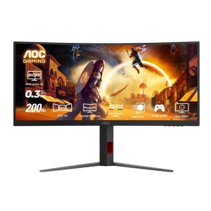 AOC CU34G4H 34″ Curved WQHD 200Hz 1500R Curved Gaming Monitor - Zapcart Technology Qatar