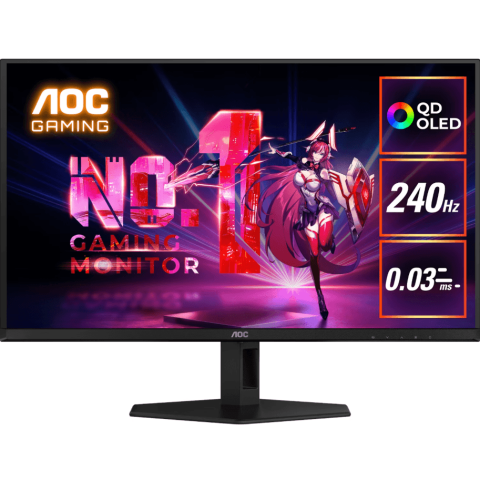 AOC Q27G40ZDF 27" 2560 × 1440 (2K) 240Hz 0.03ms QD-OLED Gaming Monitor - Zapcart Technology Qatar
