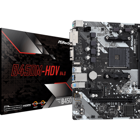 ASRock B450M-HDV R4.0 Motherboard - Zapcart Technology Qatar