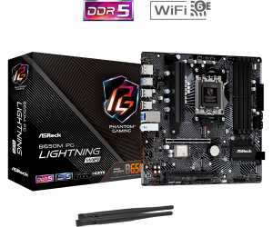 Asrock B650M PG Lightning Wifi (Supports AMD Socket AM5 Ryzen™ 9000, 8000 and 7000 Series Processors) - Zapcart Technology Qatar