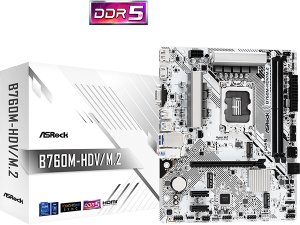 Asrock B760M-HDV/M.2 Motherboard (Supports 14th, 13th & 12th Gen Intel® Core™ Processors (LGA1700)) - Zapcart Technology Qatar
