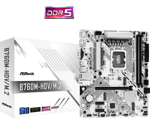 Asrock B760M-HDV/M.2 Motherboard (Supports 14th, 13th & 12th Gen Intel® Core™ Processors (LGA1700)) - Zapcart Technology Qatar