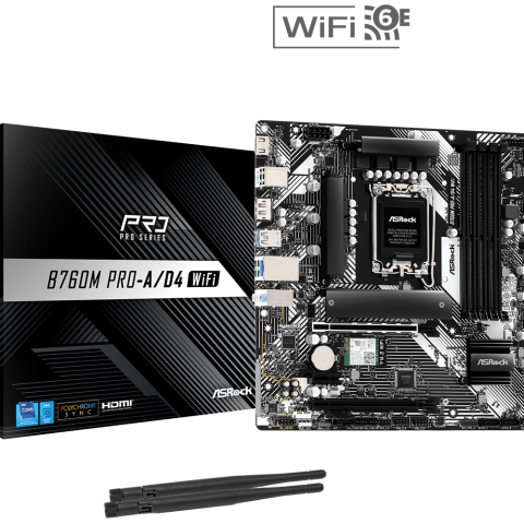 ASROCK B760M Pro-A/D4 WiFi - Zapcart Technology Qatar
