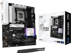 ASRock B860 Pro RS WiFi 6E Intel Core Ultra DDR5 8666 MHz 256GB M.2 LGA1851 ATX Motherboard BIOS Flashback SATA3 6.0 Gb/s PCIe 5.0 - Zapcart Technology Qatar