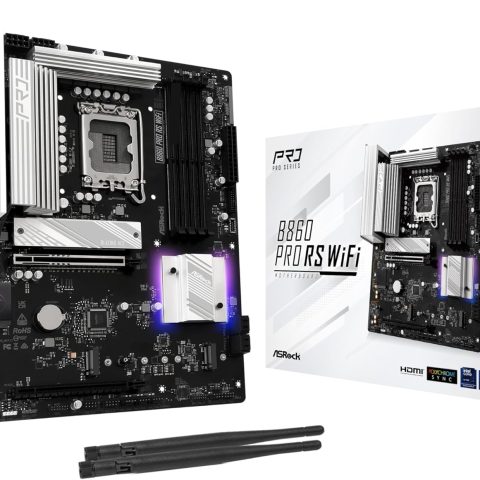 ASRock B860 Pro RS WiFi 6E Intel Core Ultra DDR5 8666 MHz 256GB M.2 LGA1851 ATX Motherboard BIOS Flashback SATA3 6.0 Gb/s PCIe 5.0 - Zapcart Technology Qatar