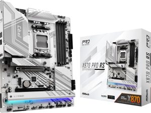 ASRock X870 Pro RS AMD Ryzen Socket AM5 ATX Motherboard DDR5 DIMMs 8000 MHz 256 GB PCIe Gen5 SATA3 6.0 Gb/s - Zapcart Technology Qatar