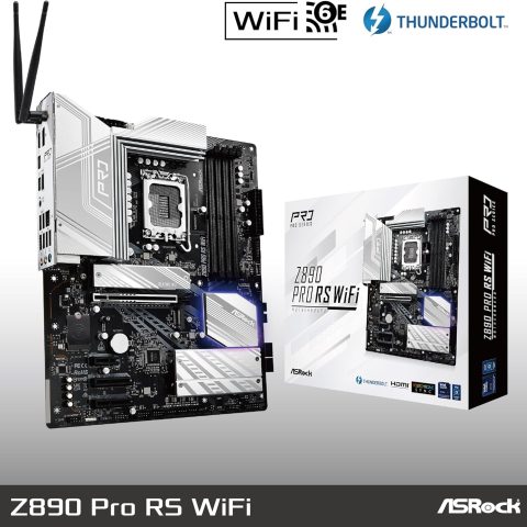 ASRock Z890 Pro RS WiFi 6E Intel Core Ultra LGA1851 RL-ILM ATX Motherboard DDR5 8666 MHz 256 GB Thunderbolt M.2 - Zapcart Technology Qatar