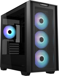 ASUS A21 Plus Micro-ATX Case - Supports Graphics Cards up to 380mm, 360mm Coolers, & Standard ATX PSUs, Porous Front-Panel Mesh, Compatible with New BTF Hidden Connector Technology - Zapcart Technology Qatar