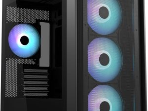ASUS A21 Plus Micro-ATX Case - Supports Graphics Cards up to 380mm, 360mm Coolers, & Standard ATX PSUs, Porous Front-Panel Mesh, Compatible with New BTF Hidden Connector Technology - Zapcart Technology Qatar