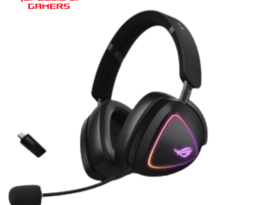 ASUS A701 ROG DELTA II Tri-mode Wireless Gaming Headset (2.4GHz, Bluetooth Connection & wired 3.5 mm, Wide and Authentic DualFlow Audio, 50mm Titanium Plated Drivers for PC, Mac, PS, Switch, Android) - Zapcart Technology Qatar